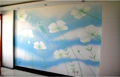 福鼎画墙绘怎么画好白云的蓬松感？