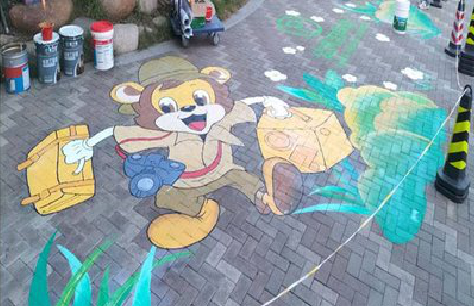 福鼎夏季画地面彩绘会遇到的问题