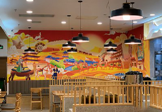 福鼎商业空间彩绘介绍。