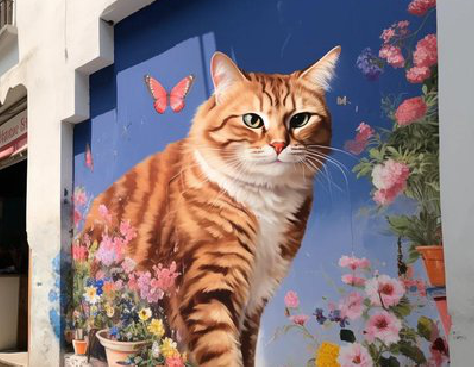 福鼎自己绘制有个性的手绘墙