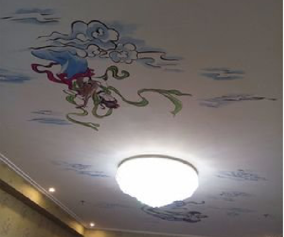 福鼎如何快速绘制天花板上的手绘墙？