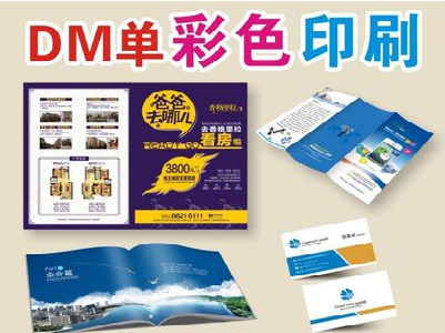 福鼎单页印刷，色彩搭配简单。
